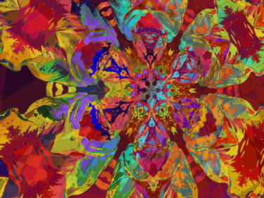 Digital Arts titled "Abstract Spring 18" by Kenneth Grzesik, Original Artwork, Digital Painting