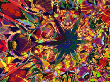 Digital Arts titled "Abstract Spring 22" by Kenneth Grzesik, Original Artwork, Digital Painting