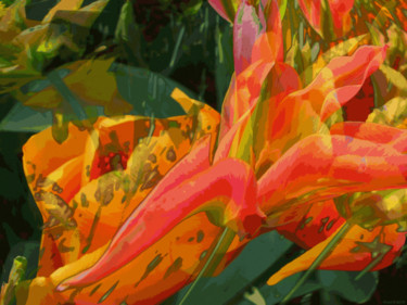 Digital Arts titled "Organic Spring 6" by Kenneth Grzesik, Original Artwork, Digital Painting