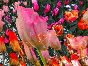 Digital Arts titled "Organic Spring 8" by Kenneth Grzesik, Original Artwork, Digital Painting