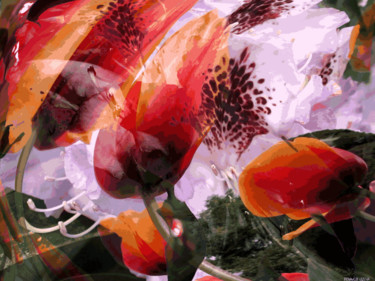 Arts numériques intitulée "Organic Spring 10" par Kenneth Grzesik, Œuvre d'art originale, Peinture numérique