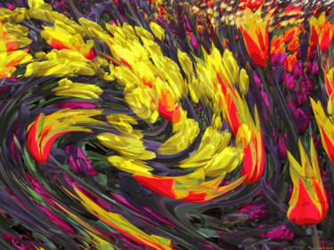 Digital Arts titled "Organic Spring 20" by Kenneth Grzesik, Original Artwork, Digital Painting