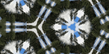 Digital Arts titled "Winter Crystal 7" by Kenneth Grzesik, Original Artwork, Digital Painting