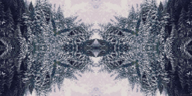 Digital Arts titled "Winter Crystal 13" by Kenneth Grzesik, Original Artwork, Digital Painting