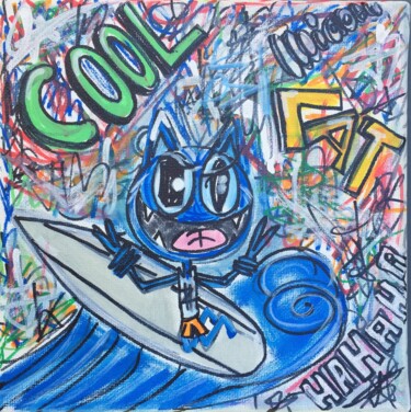 Peinture intitulée "Cool" par Seb Paul Michel, Œuvre d'art originale, Acrylique Monté sur Châssis en bois