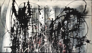 Pintura intitulada "Abstraction 05" por Sébastien Béliveau, Obras de arte originais, Aerógrafo