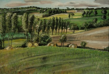 Картина под названием "landscape La Touche…" - Bas Van Bemmel, Подлинное произведение искусства, Гуашь