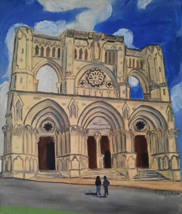 Pintura intitulada "Cathédral Cuenca" por Sebastian Henao, Obras de arte originais, Óleo