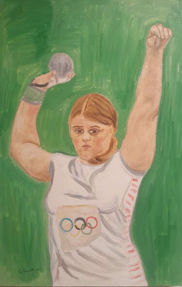 Peinture intitulée "Les jeux olympiques…" par Sebastian Henao, Œuvre d'art originale, Huile