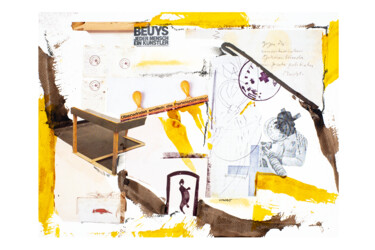 「Beuys N The Hood /…」というタイトルのコラージュ Sebastian Herrlingによって, オリジナルのアートワーク, コラージュ