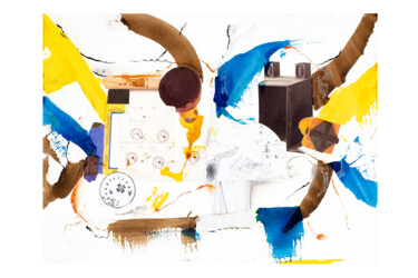 「Beuys N The Hood 3_2」というタイトルのコラージュ Sebastian Herrlingによって, オリジナルのアートワーク, コラージュ