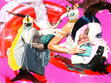Коллажи под названием "Fashion Victims / S…" - Sebastian Herrling, Подлинное произведение искусства, Коллажи