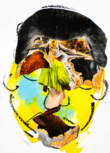 Collages titulada "Gasface 3" por Sebastian Herrling, Obra de arte original, Collages