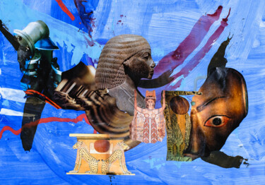 Collages intitolato "Erkenntnis Stufe 3" da Sebastian Herrling, Opera d'arte originale, Collages