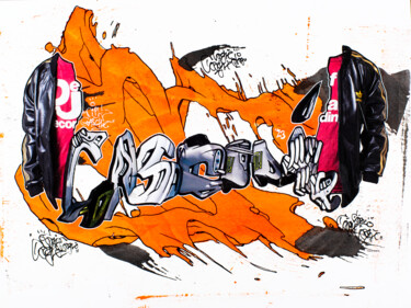 Collages titled "GASCHIE 08 Nike Air…" by Sebastian Herrling, Original Artwork, Collages