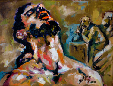 Pintura titulada "Mientras vivas" por Sebastian Moreno Coronel, Obra de arte original, Oleo