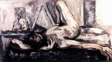 Pintura titulada "Un reposo. "One res…" por Sebastian Moreno Coronel, Obra de arte original, Acrílico