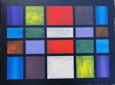 Malerei mit dem Titel "Cube 1" von Sebastian Ponchaut (sterton), Original-Kunstwerk, Acryl