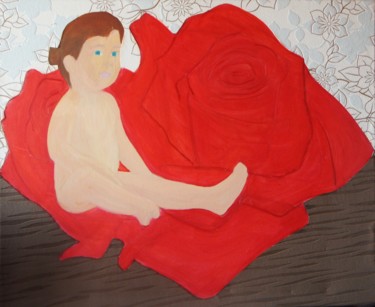 Peinture intitulée "les filles naissent…" par Sebastian Ponchaut (sterton), Œuvre d'art originale