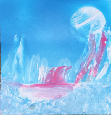 Peinture intitulée "blue planet" par Sebastian Ponchaut (sterton), Œuvre d'art originale, Bombe aérosol