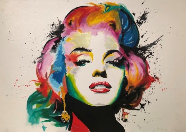 Malarstwo zatytułowany „Marilyn Monroe” autorstwa D79pl, Oryginalna praca, Olej