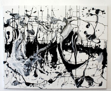 Pintura intitulada "Peinture abstraite…" por Sebastian Stankiewicz, Obras de arte originais, Acrílico