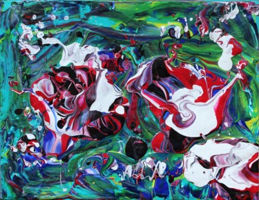 Pintura titulada "Peinture abstraite…" por Sebastian Stankiewicz, Obra de arte original, Acrílico