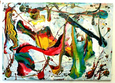 Malerei mit dem Titel "Peinture abstraite…" von Sebastian Stankiewicz, Original-Kunstwerk, Acryl