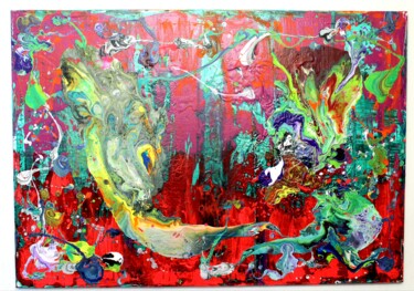 Картина под названием "Peinture abstraite…" - Sebastian Stankiewicz, Подлинное произведение искусства, Акрил