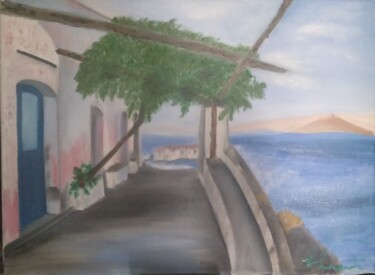 Pintura intitulada "Isole Eolie" por Sebastiana Grazia Leonardi, Obras de arte originais, Óleo