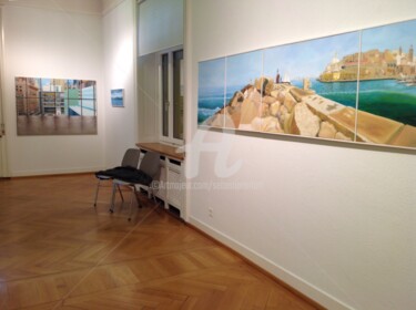 Ζωγραφική με τίτλο "Ausstellung Kulturf…" από Sebastian Olivier Burckhardt, Αυθεντικά έργα τέχνης