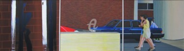 Malerei mit dem Titel "Parking AnnAebor" von Sebastian Olivier Burckhardt, Original-Kunstwerk, Acryl