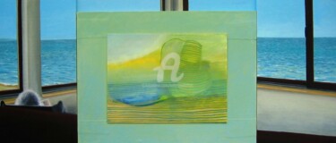 Картина под названием "Marleen Lake Michig…" - Sebastian Olivier Burckhardt, Подлинное произведение искусства, Акрил