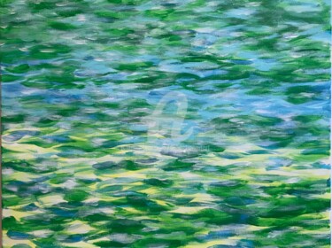 Painting titled "Water burns Corona 1" by Sebastian Olivier Burckhardt, Original Artwork, Acrylic