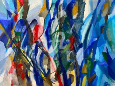 Malerei mit dem Titel "Vielfalt pleinitude" von Sebastian Olivier Burckhardt, Original-Kunstwerk, Acryl