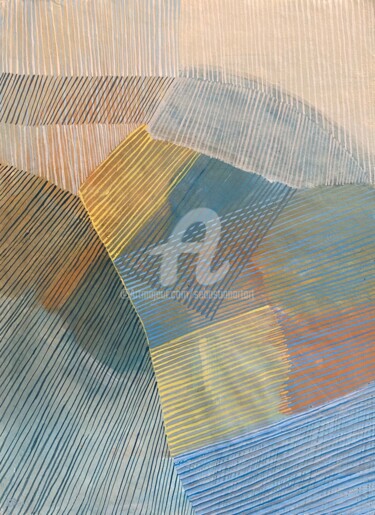 "Assoziazonen" başlıklı Tablo Sebastian Olivier Burckhardt tarafından, Orijinal sanat, Zamklı boya