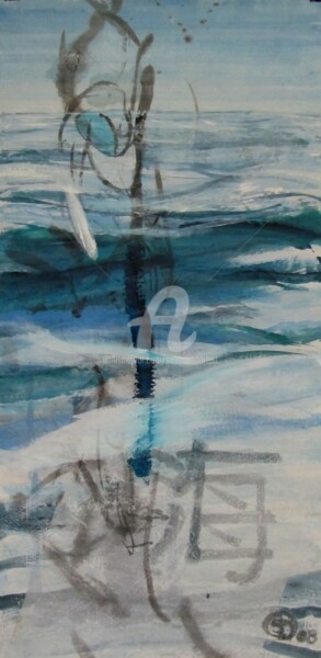 Malerei mit dem Titel "Sea Under" von Sebastian Olivier Burckhardt, Original-Kunstwerk