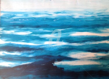 Malerei mit dem Titel "Sailing and Speed 1" von Sebastian Olivier Burckhardt, Original-Kunstwerk, Acryl