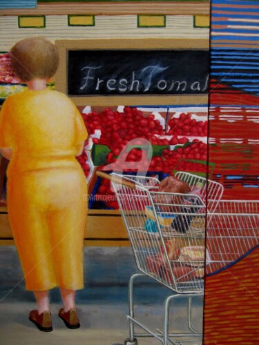 Pintura intitulada "Ausschnitt Fresh To…" por Sebastian Olivier Burckhardt, Obras de arte originais, Acrílico