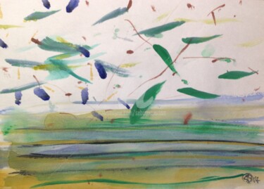 Peinture intitulée "la. Vie dans L'Aire" par Sebastian Olivier Burckhardt, Œuvre d'art originale, Autre