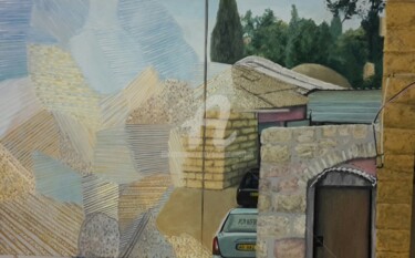 Painting titled "Hillel Street Jerus…" by Sebastian Olivier Burckhardt, Original Artwork, Acrylic