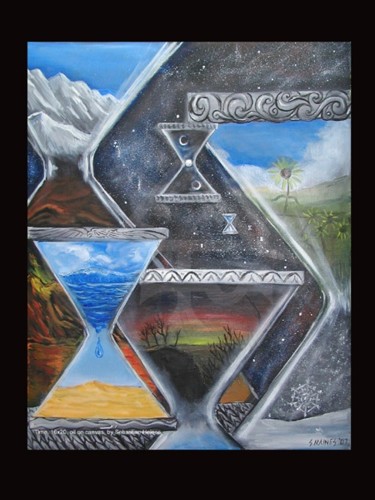 Painting titled "Time" by Sebastian Haines, Original Artwork