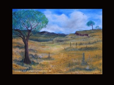 Painting titled "Landscape2" by Sebastian Haines, Original Artwork