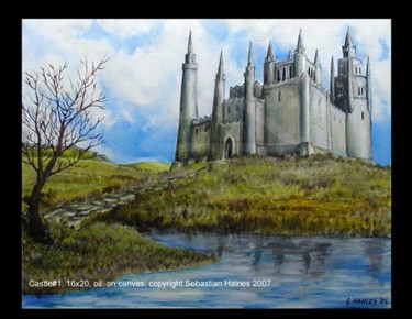Painting titled "Castle1" by Sebastian Haines, Original Artwork