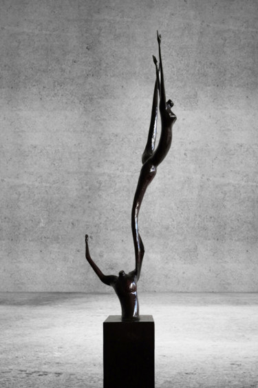 Sculpture intitulée "SENSUALITÉ" par Sébastien Amieil, Œuvre d'art originale, Bronze