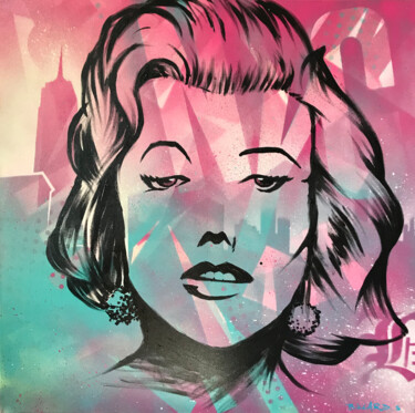 Painting titled "Marilyn" by Sébastien Billard, Original Artwork, Acrylic