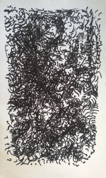 Drawing titled "Parenthèses" by Sébastien Darroman, Original Artwork, Ink