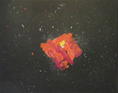 Painting titled "Galaxie" by Art'Tino, Original Artwork, Acrylic Mounted on Wood Stretcher frame