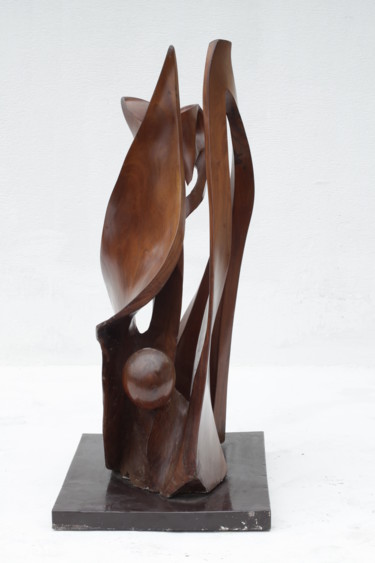 Sculpture intitulée "Naissance" par Sébastien Gleize, Œuvre d'art originale, Bois
