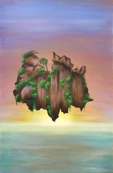 Painting titled "Caledonia Dreams" by Sebastien Josie, Original Artwork, Acrylic